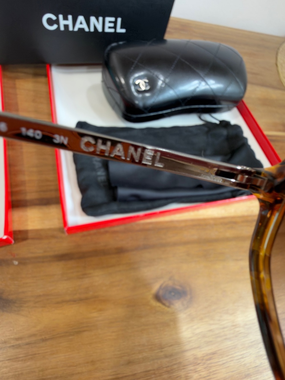 CHANEL Brown Tortoiseshell Oversized Sunglasses 5345A - Picture 7 of 14